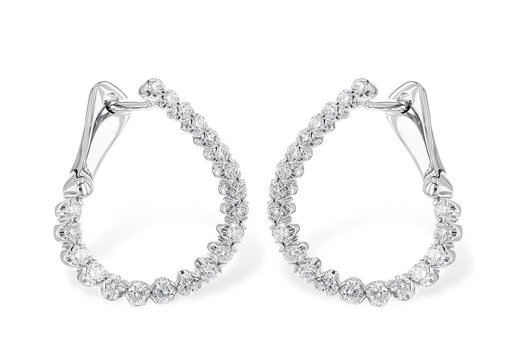Diamond Hoop Earrings