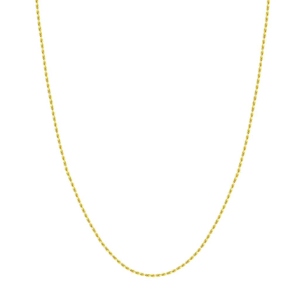 14K Yellow gold Diamond Cut Rope Chain Midas