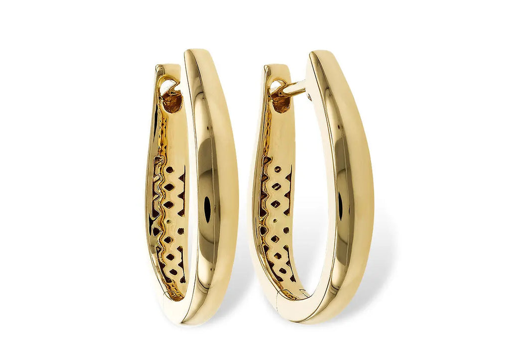 17 mm Tapered Hoop Earrings Allison Kaufman