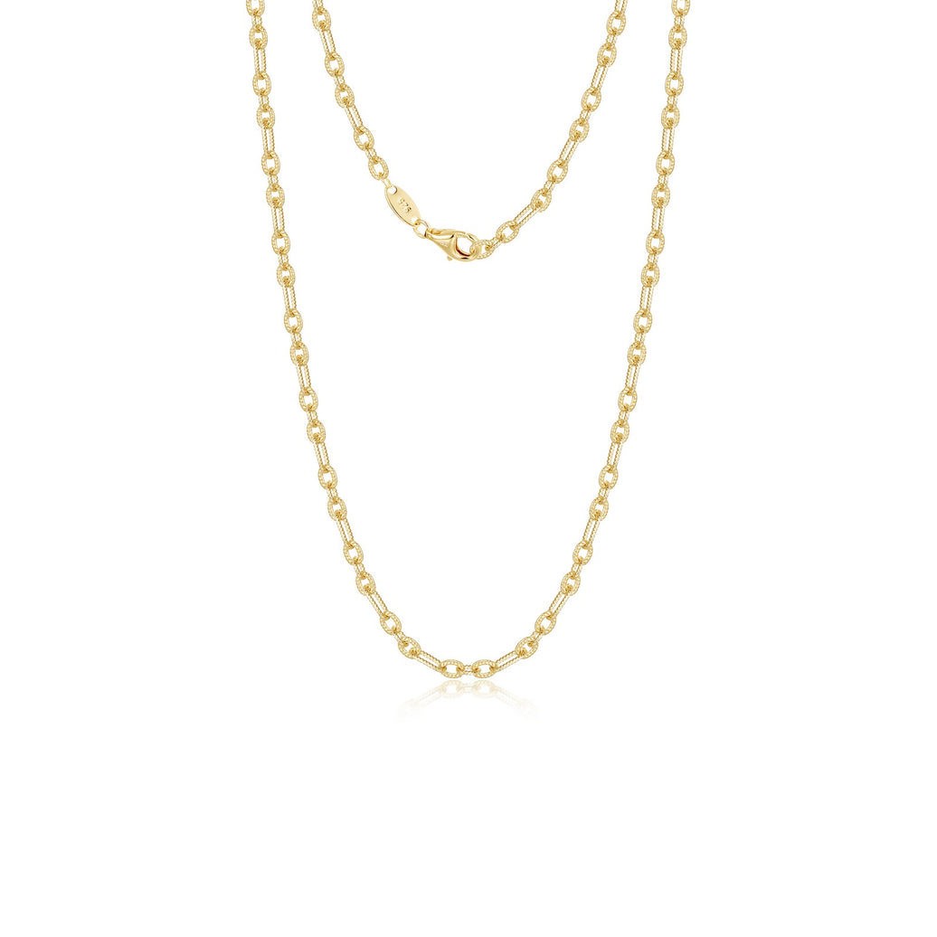 Chrlotte Textured Link Chain