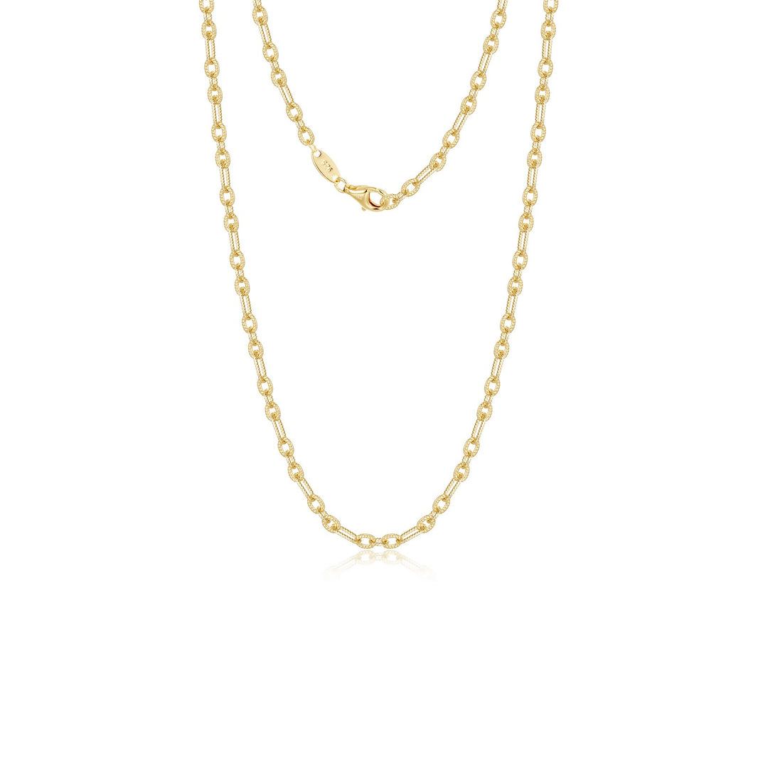 Chrlotte Textured Link Chain