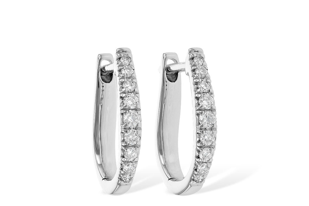 Diamond Hoop Earrings