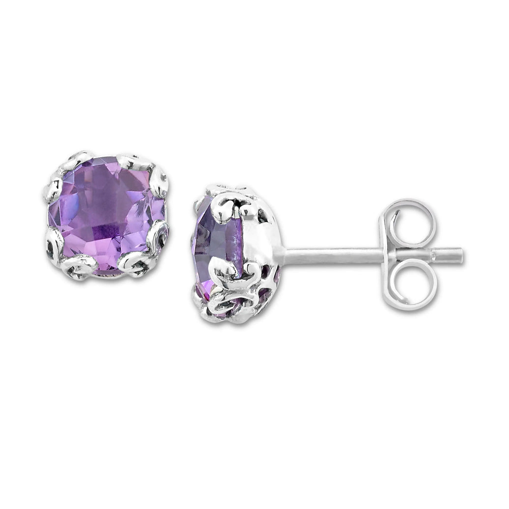 Amethyst Stud Earrings Samuel B Collection