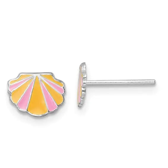 Children's Shell Earrings Quality Gold of Cincinnati
