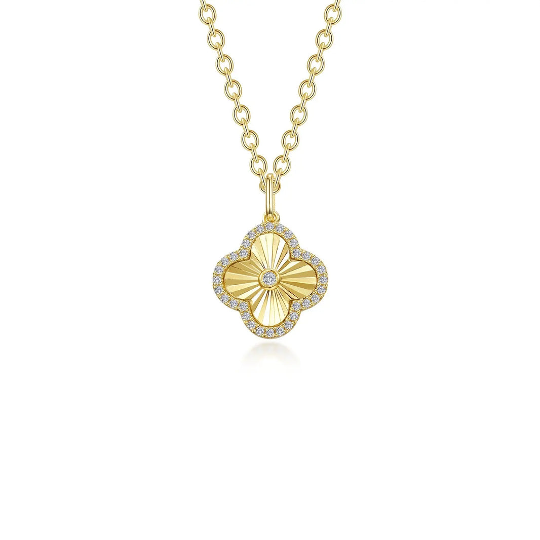 Clover Halo Necklace Lafonn