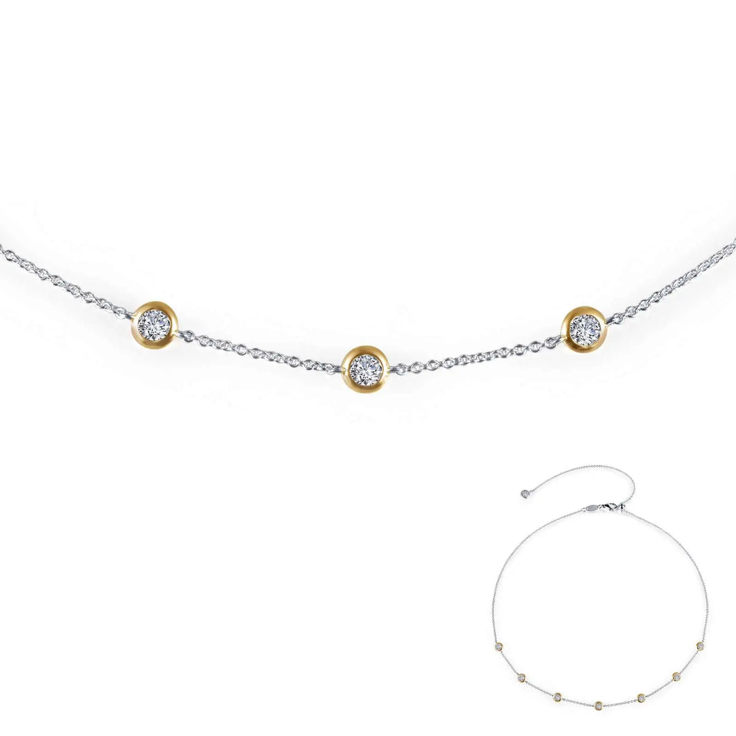DIamond By Yard Necklace with Lassaire Simulated Diamonds Lafonn