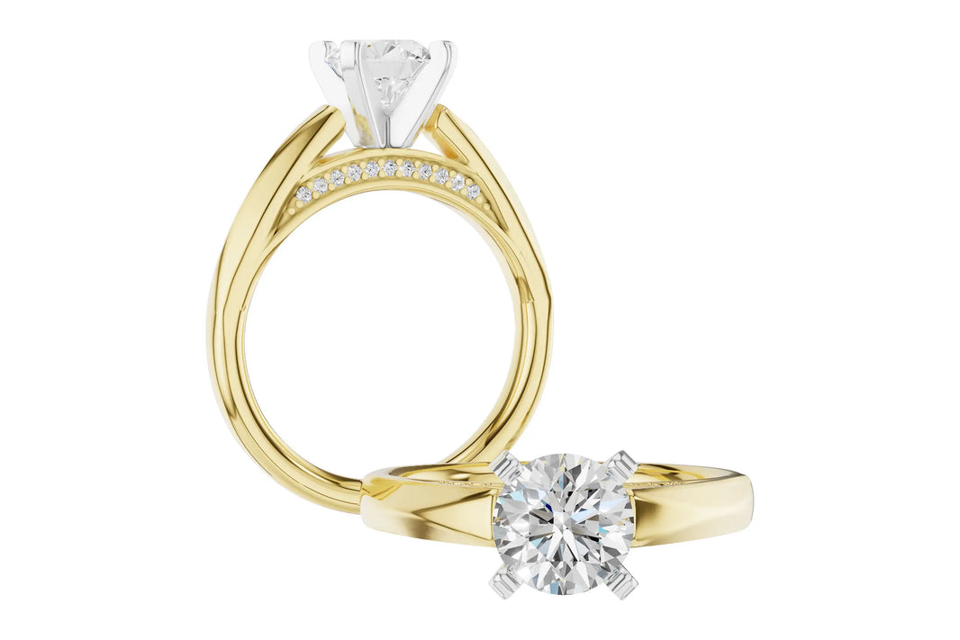 Diamond Brudge Semi Mount Engagement Ring Allison Kaufman