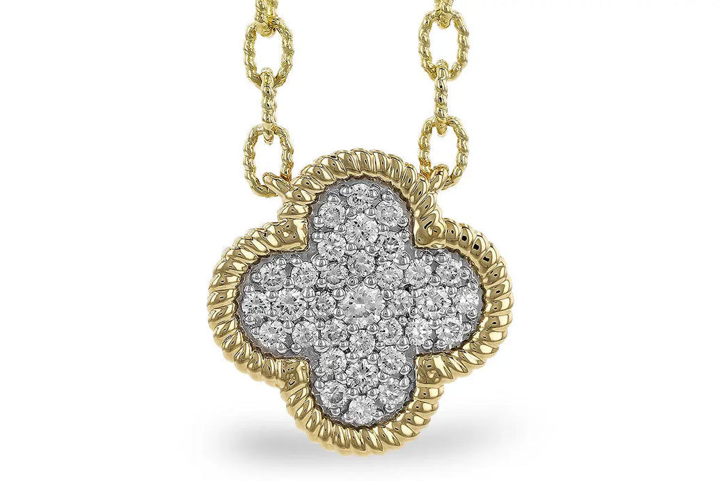 Diamond Clover Necklace Allison Kaufman