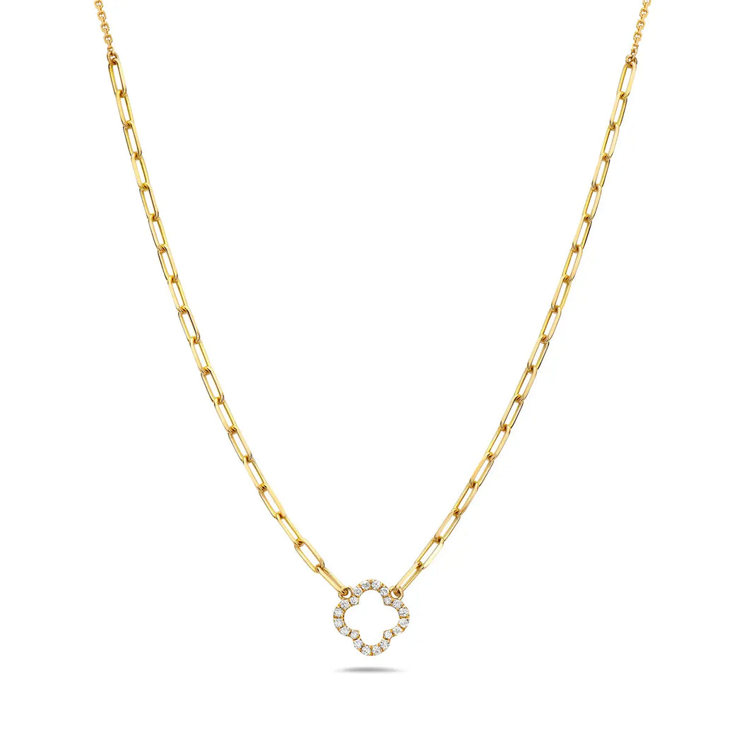Diamond Clover Necklace Bassali