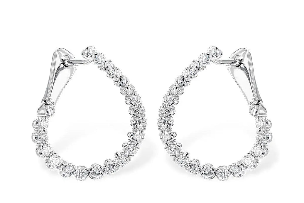 Diamond Hoop Earrings Allison Kaufman