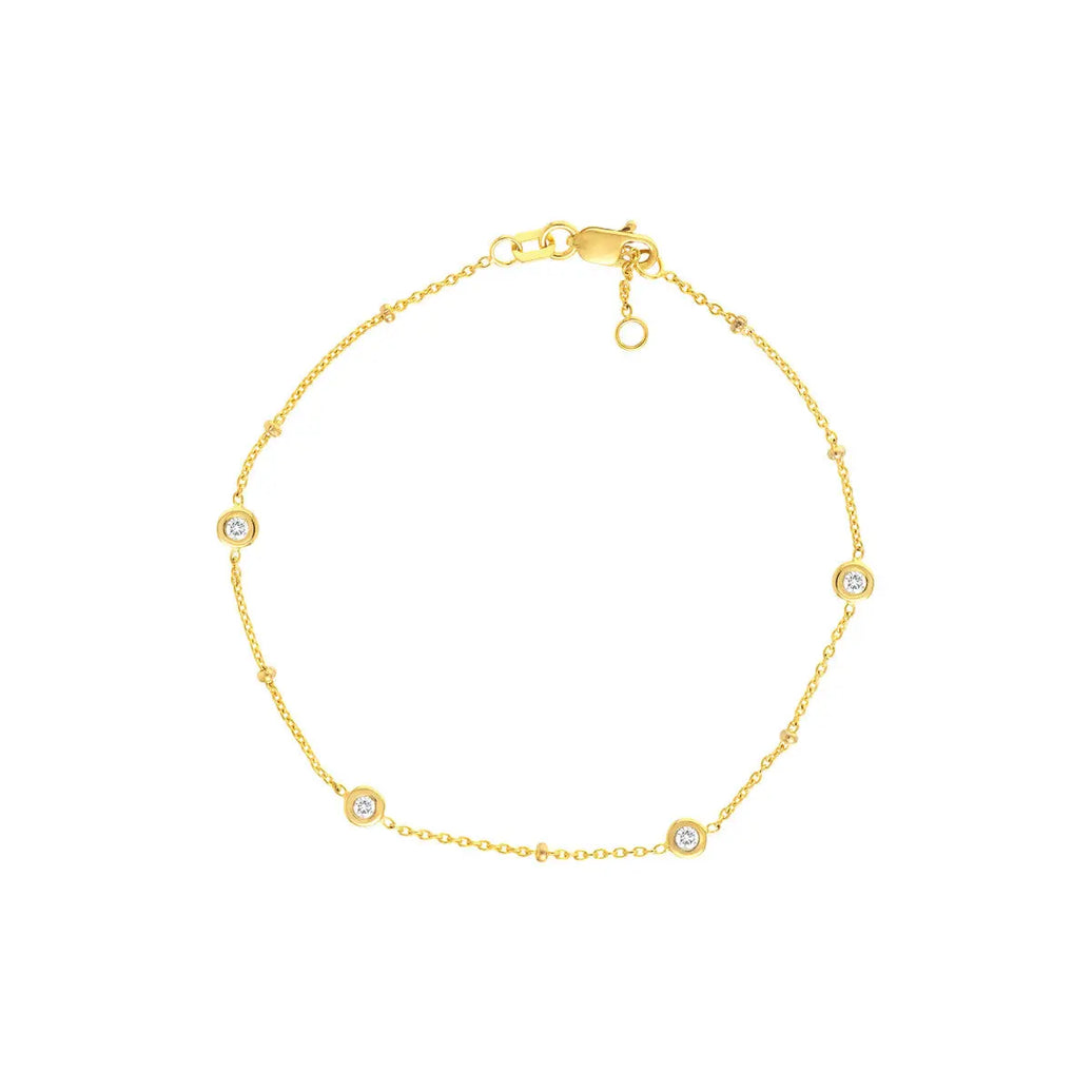 Diamond Station Bracelet Midas