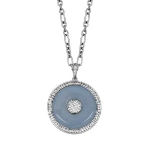 Evolution Pendant with Blue Agate Samuel B Collection