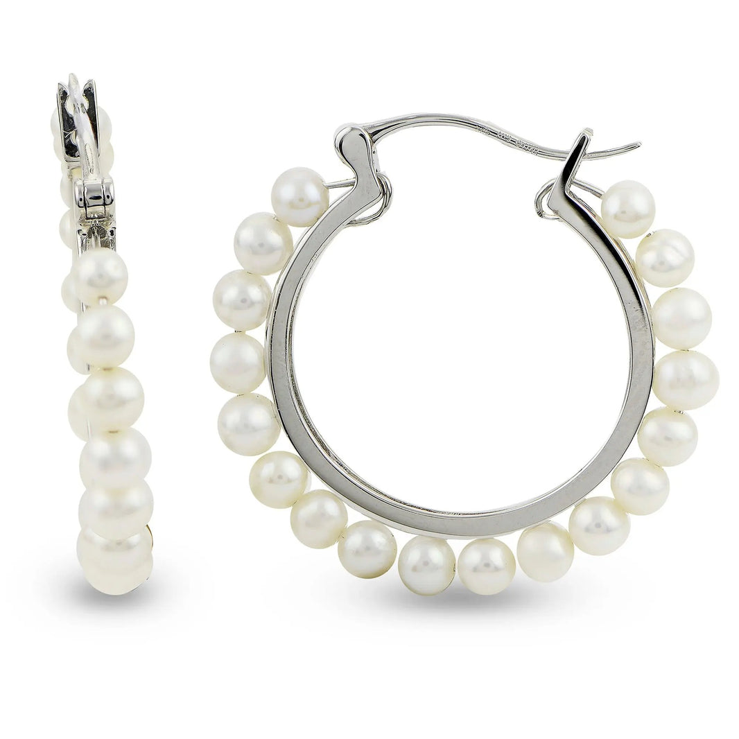 Freshwater Pearl Hoop Earrings Imperial-Deltah, Inc.
