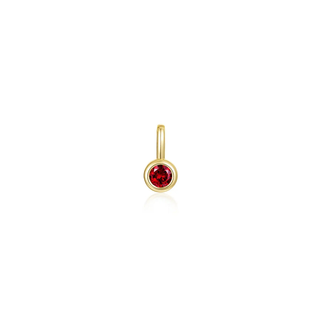 January Bezel Birthstone Charm Pendant Lafonn