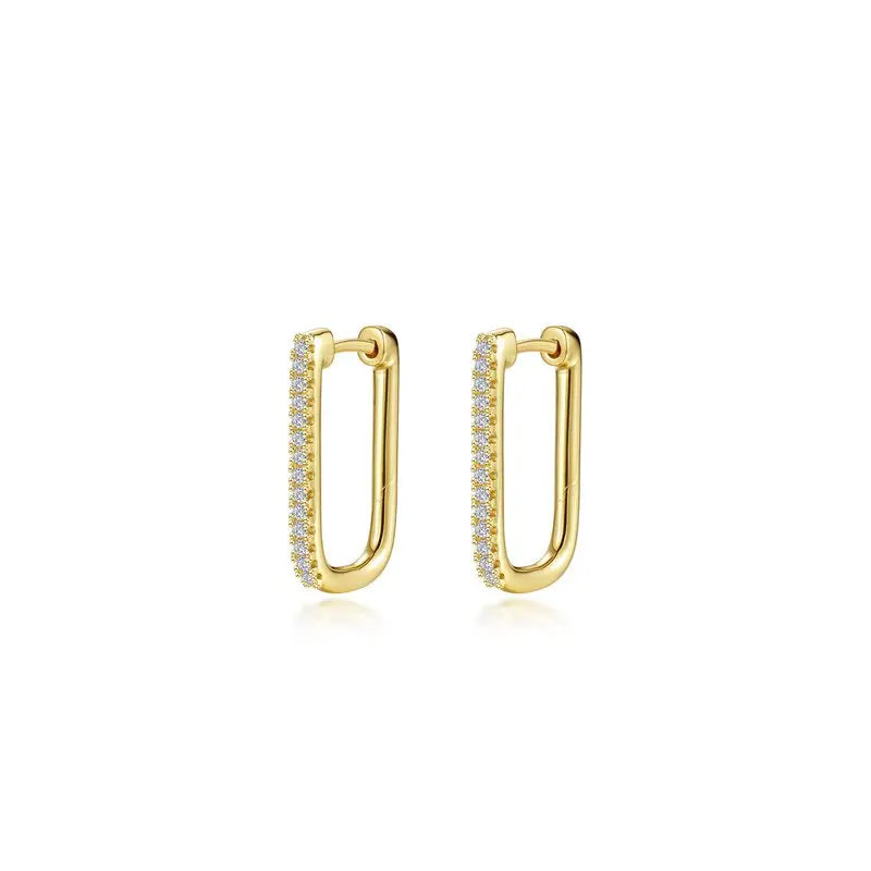 Medium Rectangle Huggie Earrings Lafonn