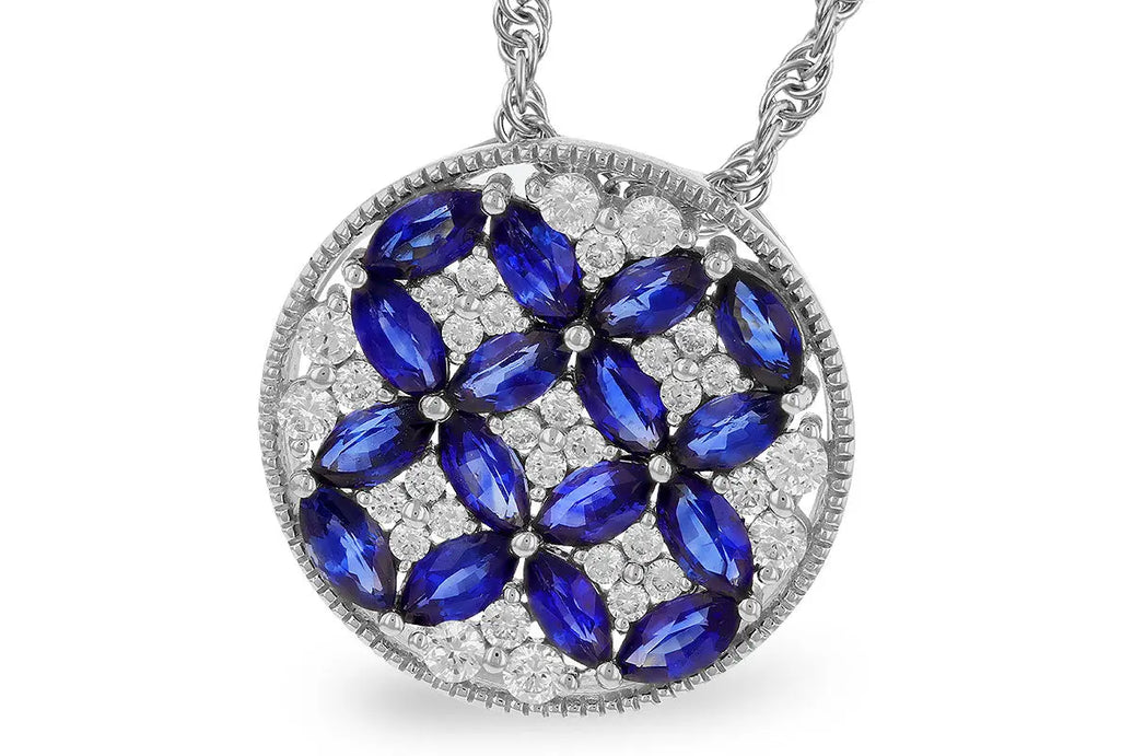Oh MY! Sapphire and Diamond Necklace Allison Kaufman
