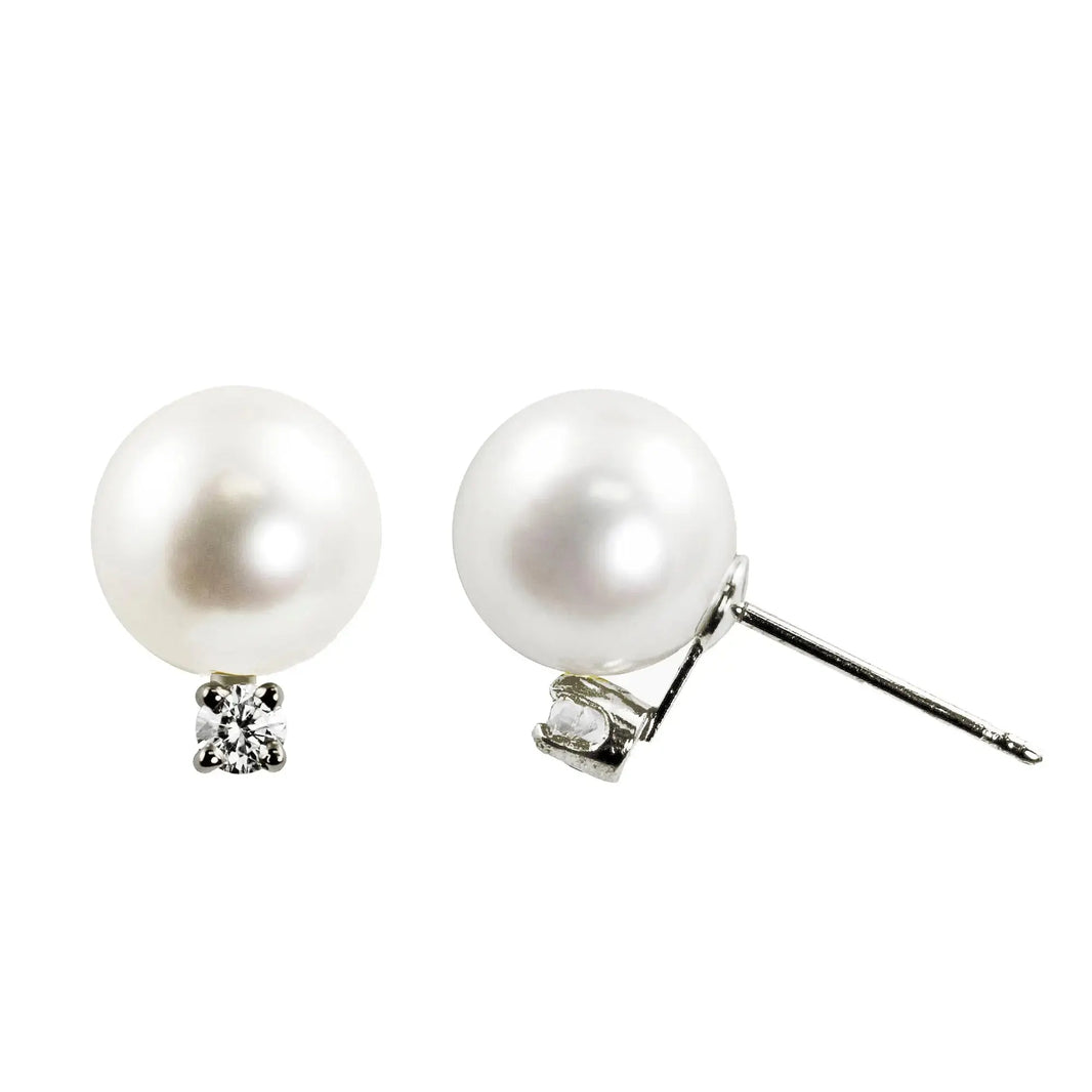 Pearl and Diamond Stud Earrings Imperial-Deltah, Inc.