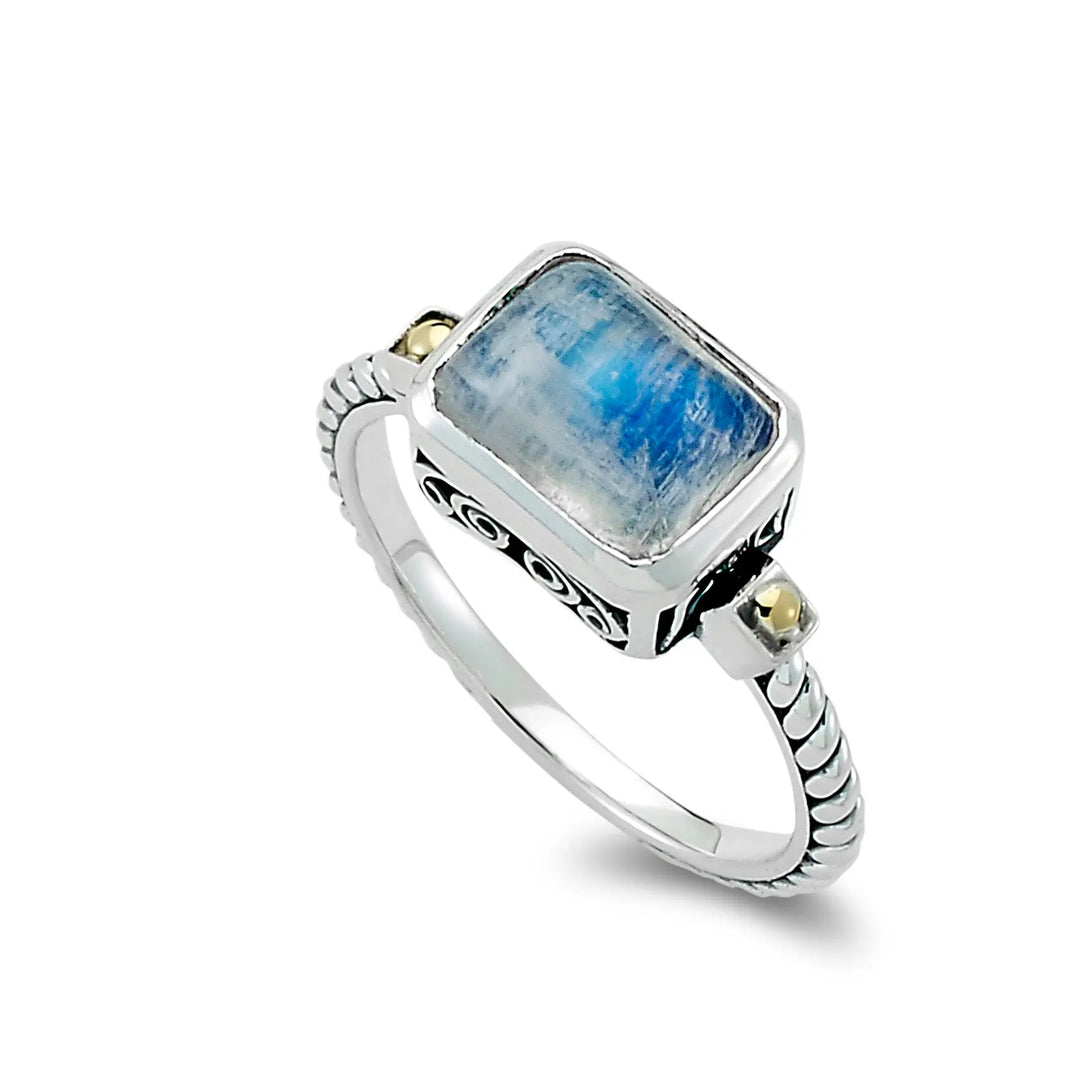 Rainbow Moonstone Ring Samuel B Collection