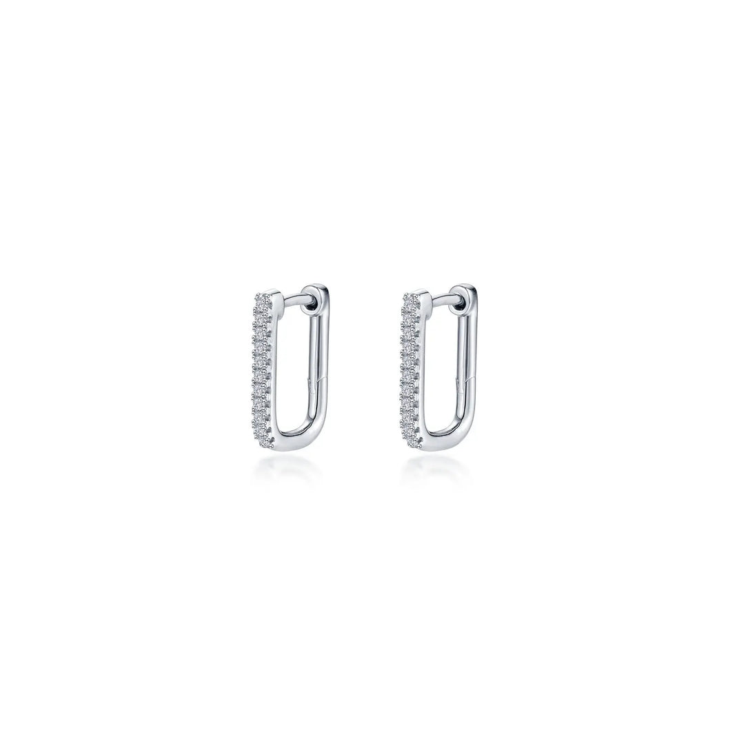 Small Rectangle Hoop Earrings Lafonn