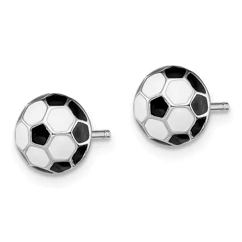 image Soccer Ball Stud Earrings Quality Gold of Cincinnati