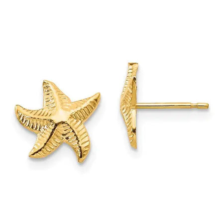 Starfish Stud Earrings Quality Gold of Cincinnati