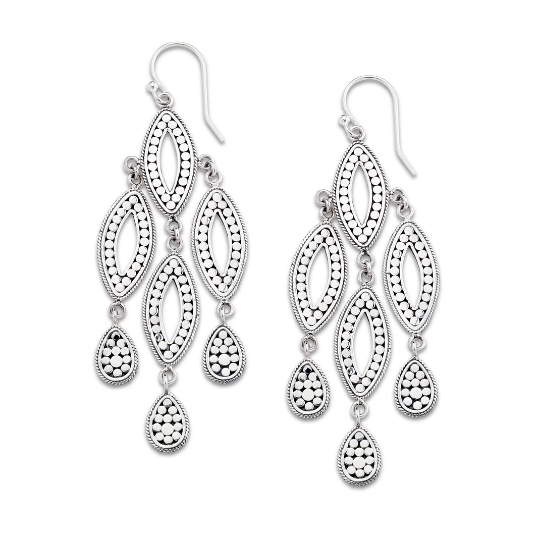 Sterling Silver Chandelier Earrings Samuel B Collection