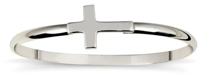 Sterling Silver Cross Bangle D'Amico Manufacturing Co., Inc.
