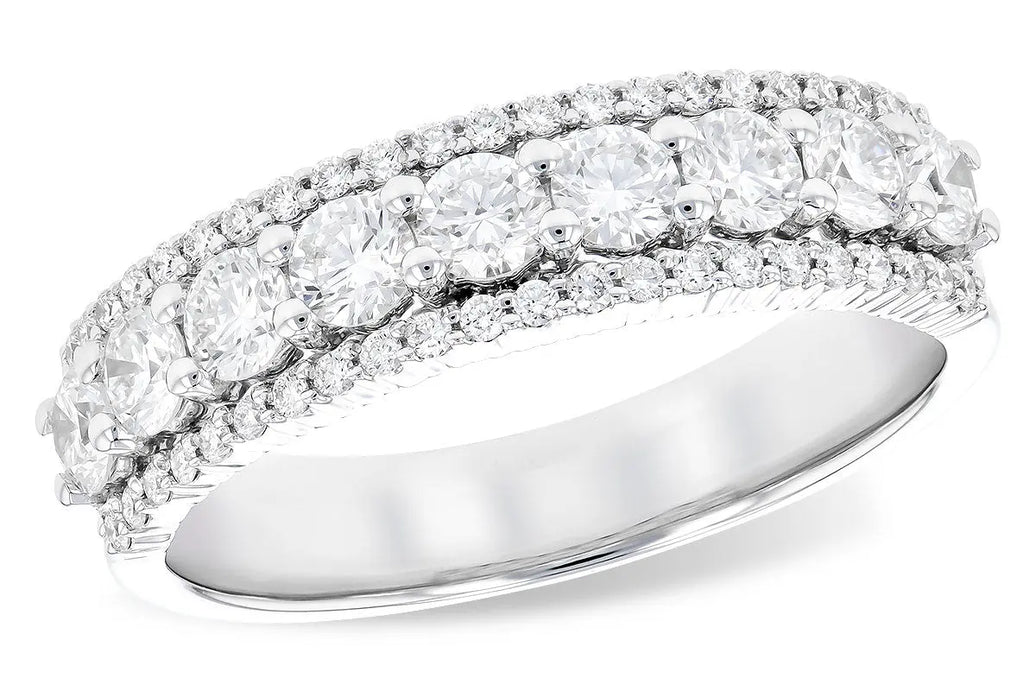 Triple Row Diamond Ring Allison Kaufman