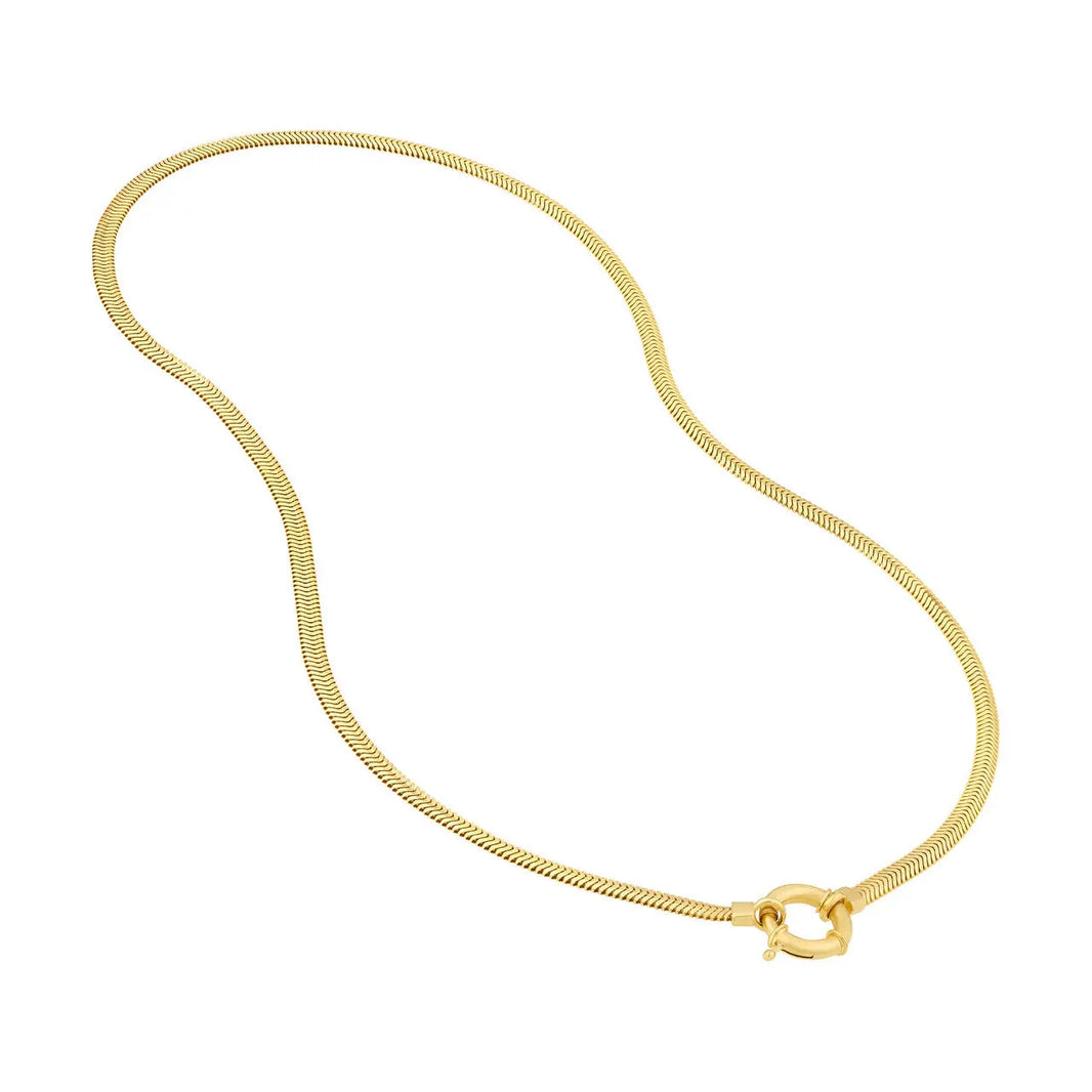 image Yellow Gold Snake Chain Midas