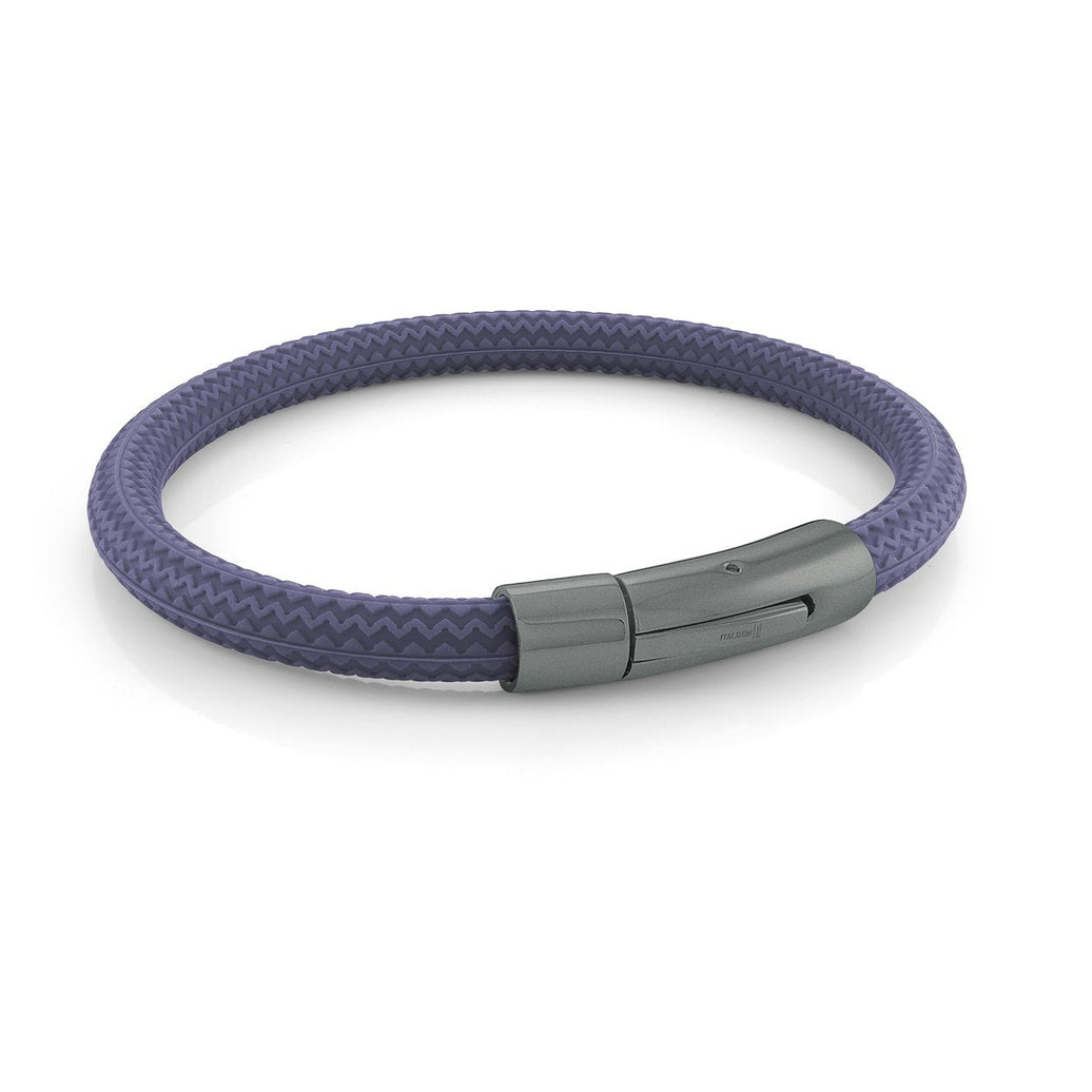 Blue Rubber Bracelet