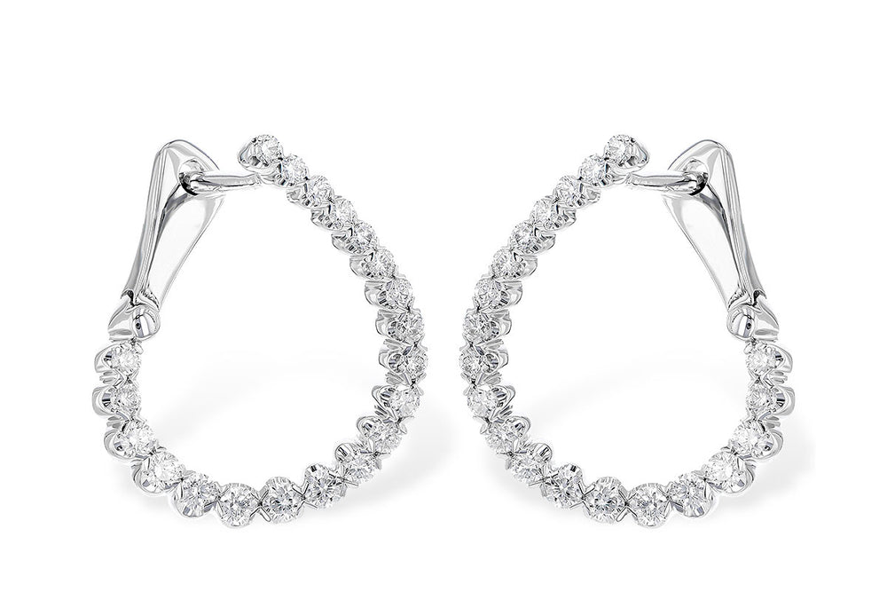 Diamond Hoop Earrings