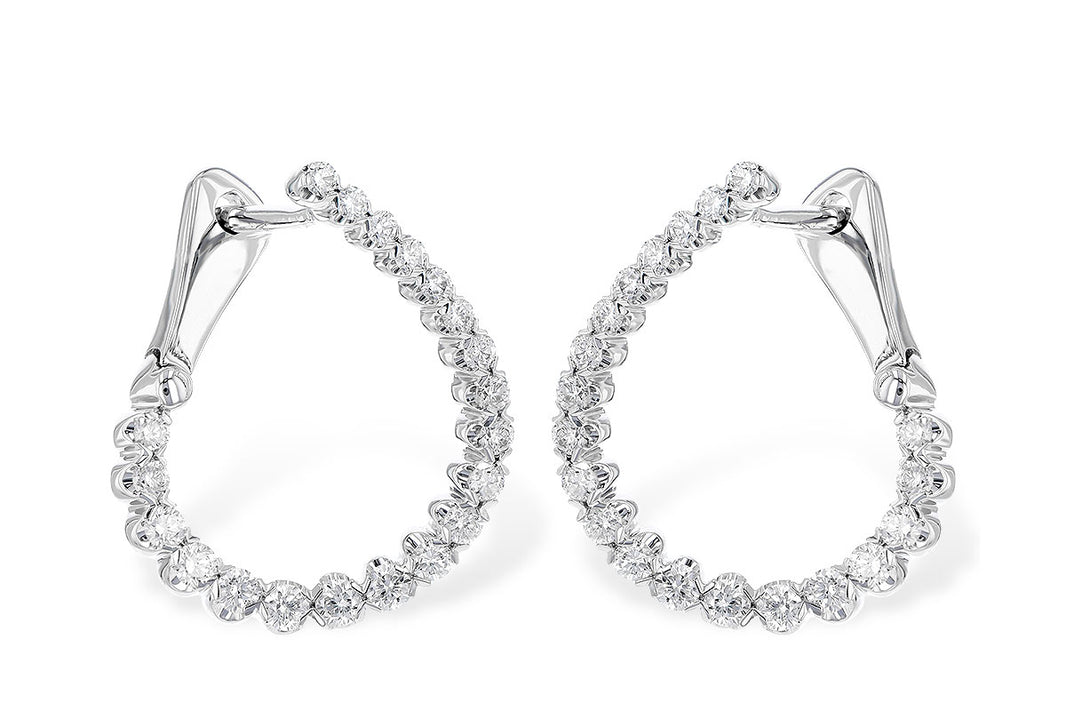 Diamond Hoop Earrings