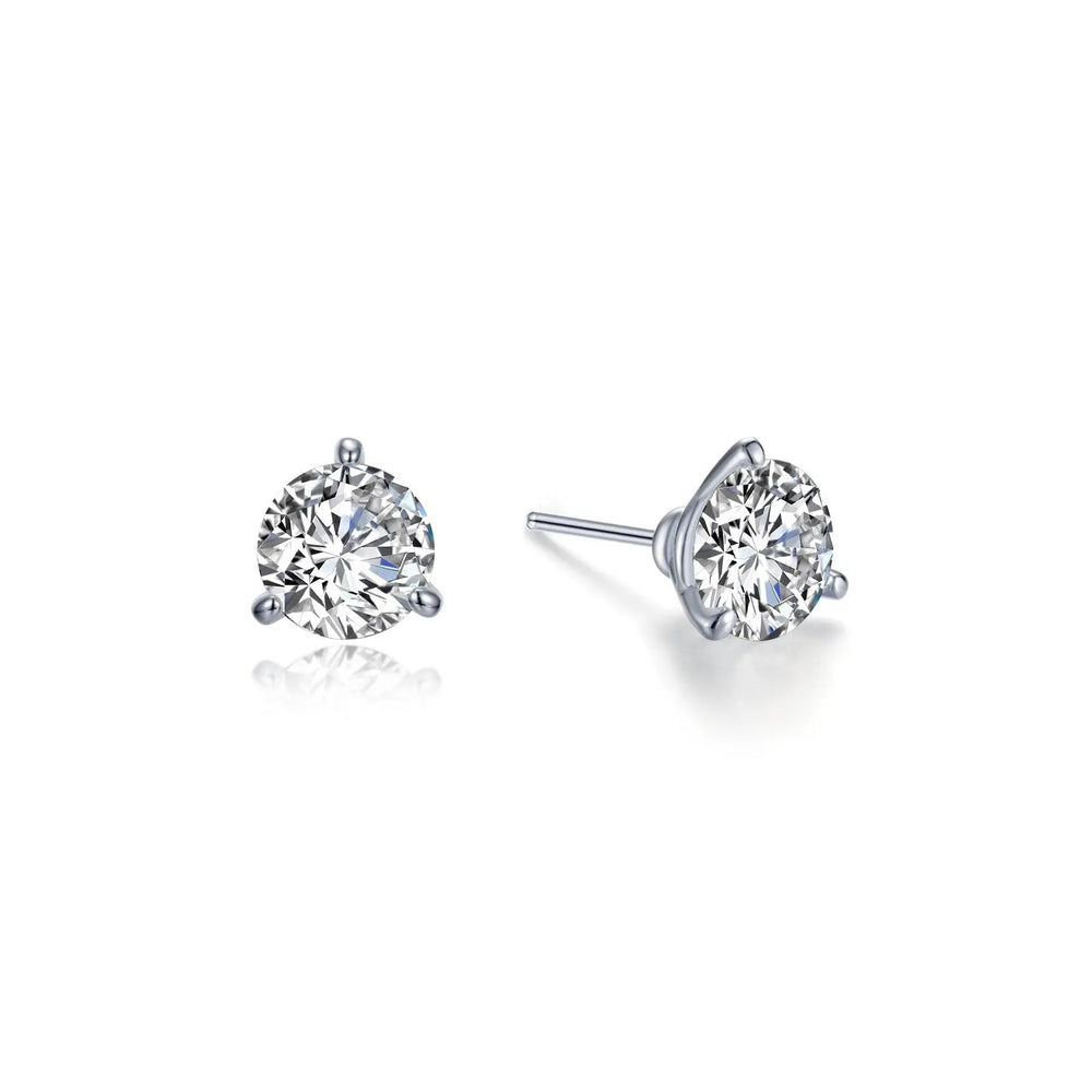 1 CTW 3 Prong Martini Stud Earrings Lafonn