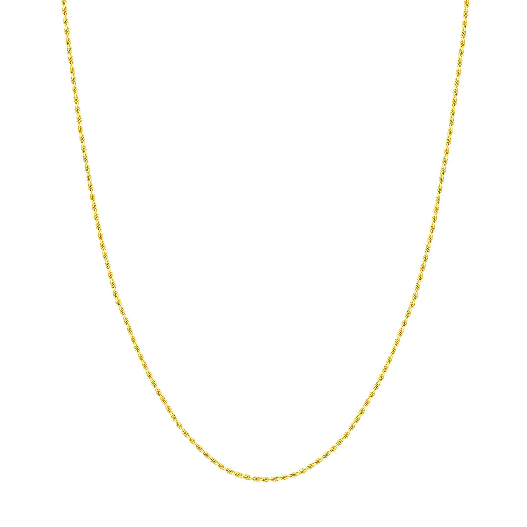 14K Yellow gold Diamond Cut Rope Chain Midas