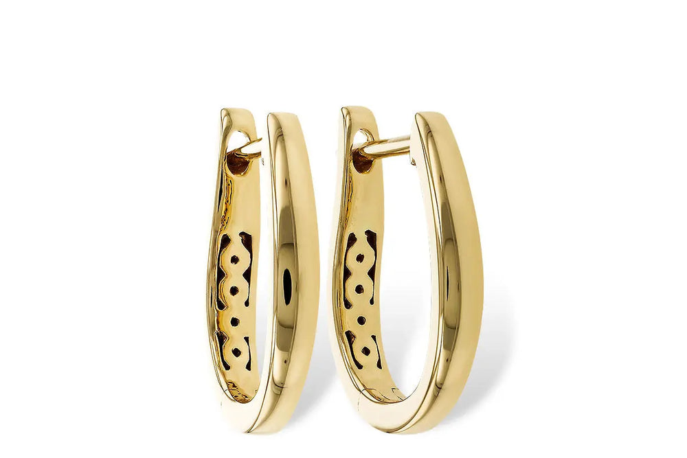 15 mm Tapered Hoop Earrings Allison Kaufman
