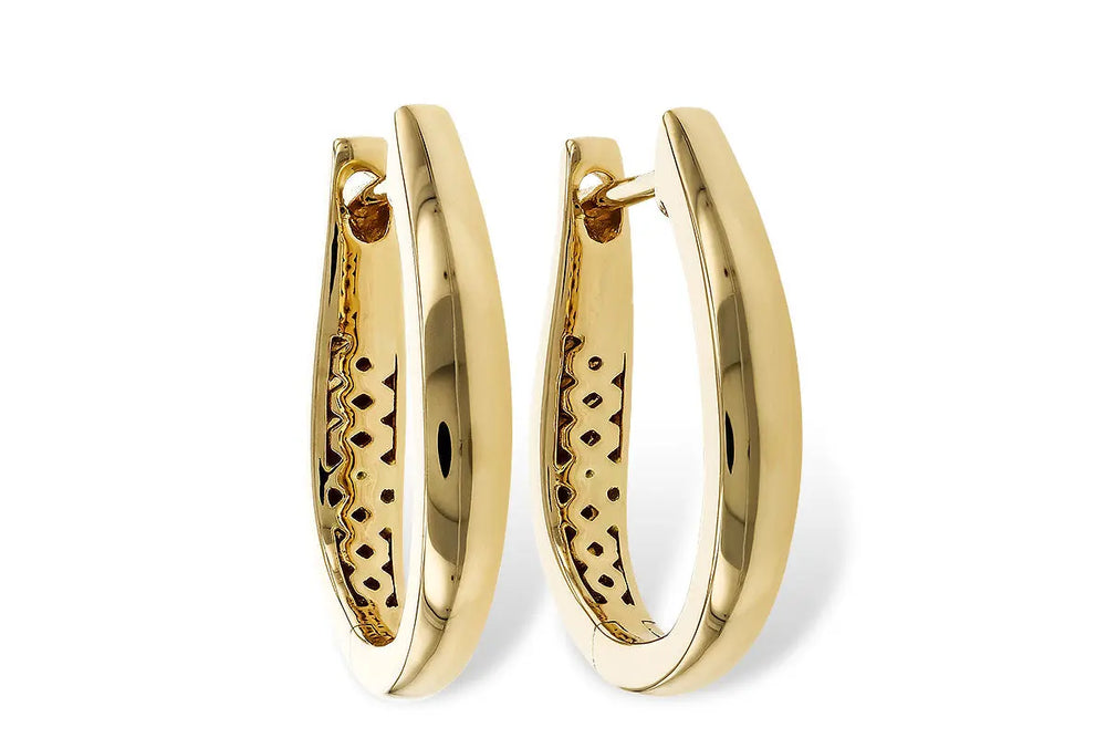 17 mm Tapered Hoop Earrings Allison Kaufman