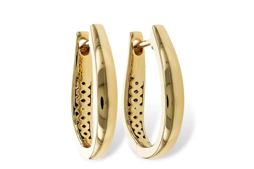 17 mm Tapered Hoop Earrings Allison Kaufman