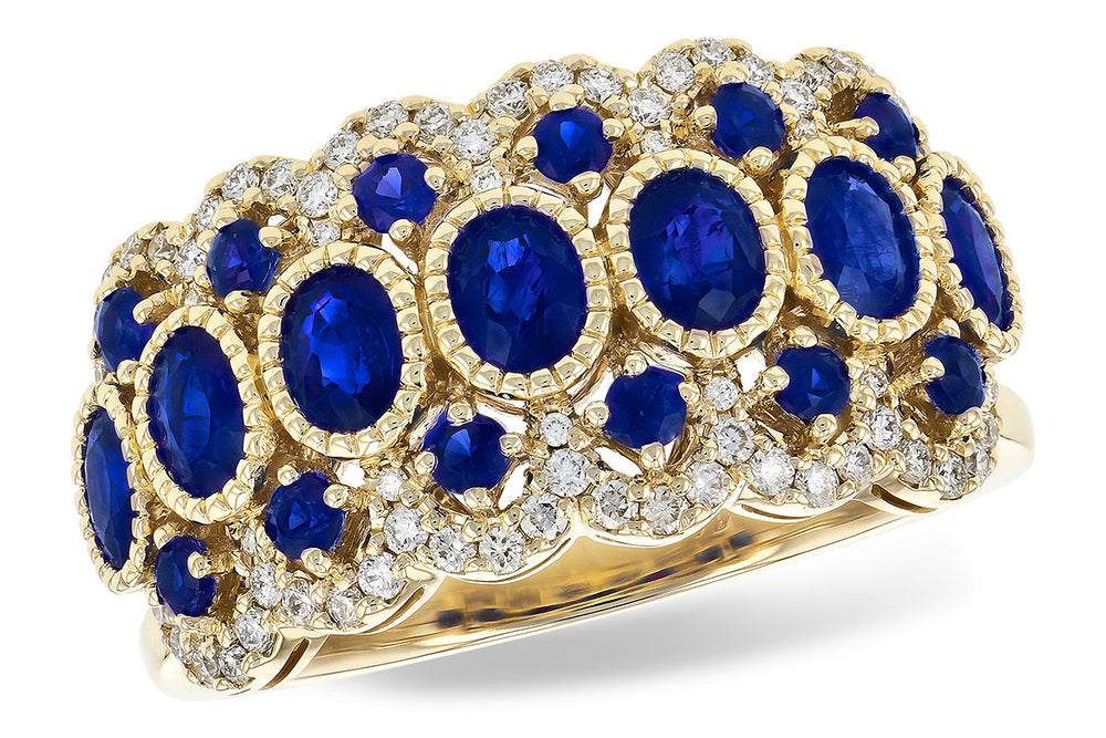 Sapphire and Diamond Statement Ring
