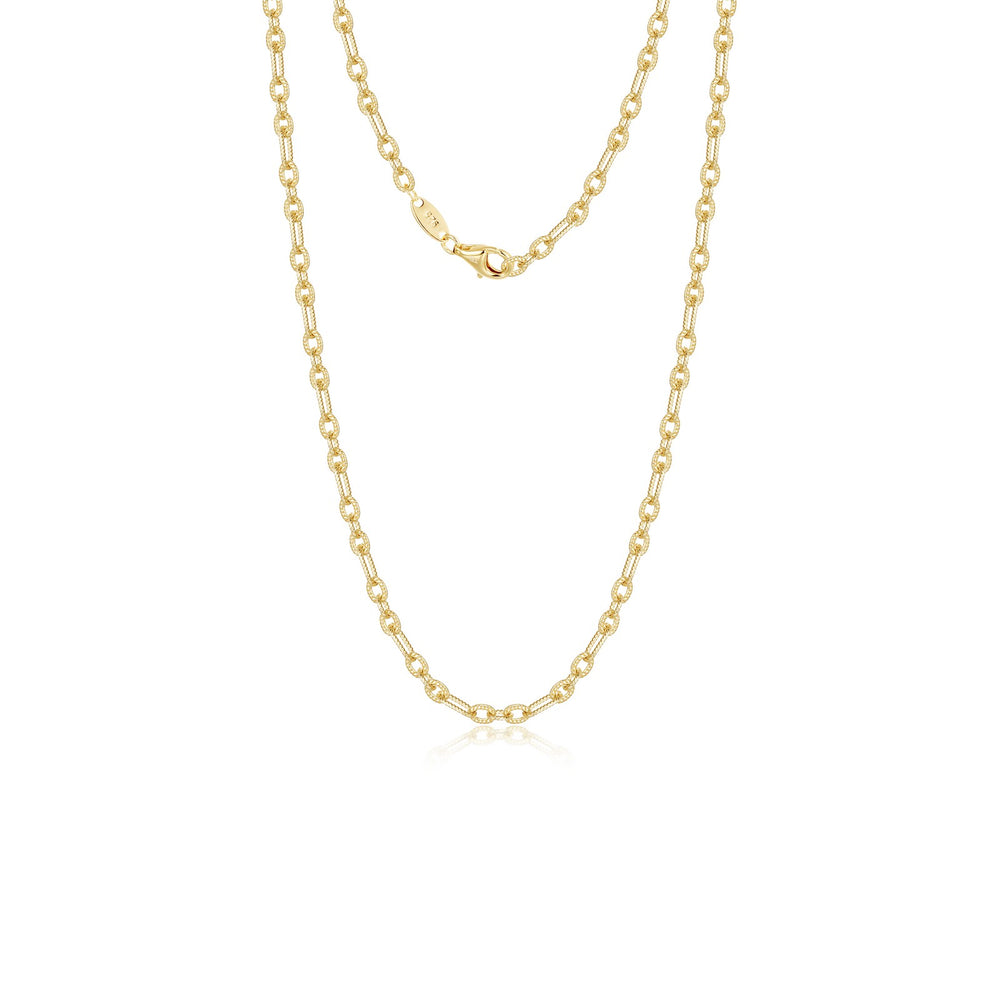 Chrlotte Textured Link Chain