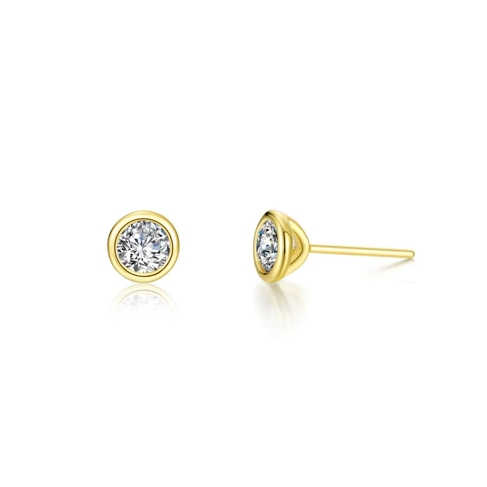 Bezel Stud Earrings Lafonn