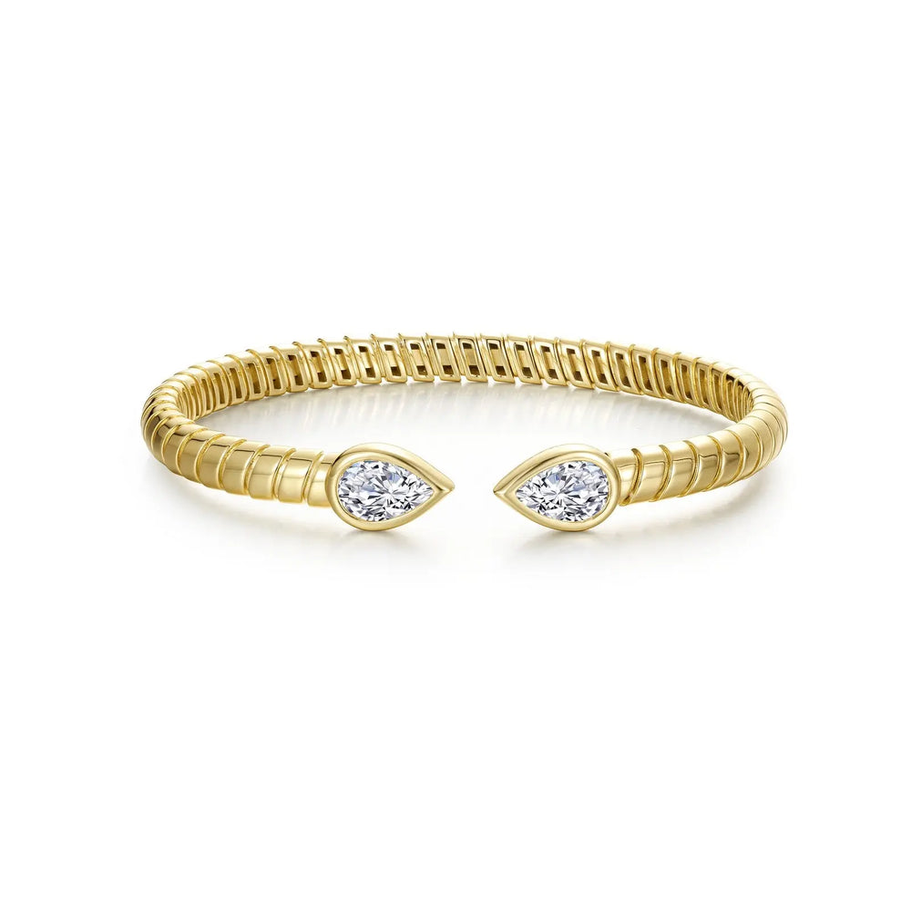 Bezel Teardrop Cuff Lafonn