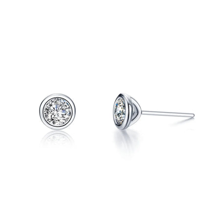 Bezeled Simulated Diamond Studs Lafonn