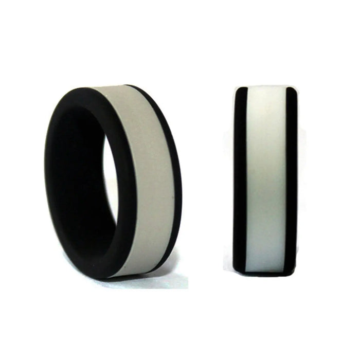 Black and Grey Silicone Rine Italgem