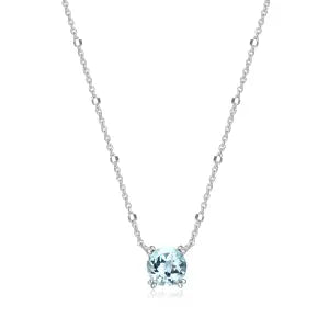 Blue Topaz Necklace Samuel B Collection