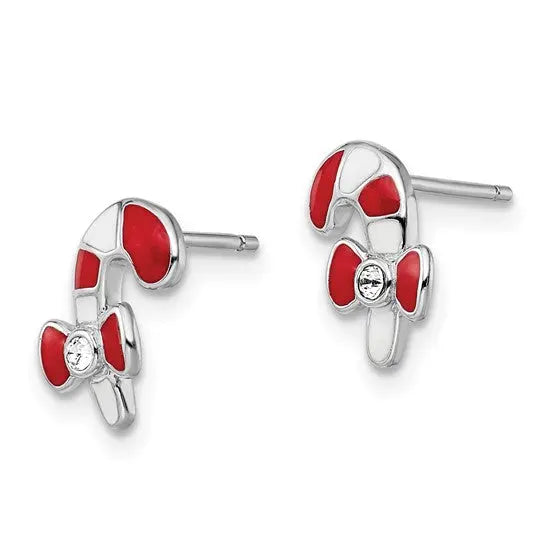 Candy Cane Stud Earrings Quality Gold of Cincinnati