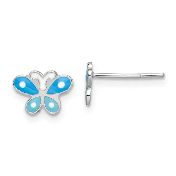 Children's Butterfly Earrings Quality Gold of Cincinnati