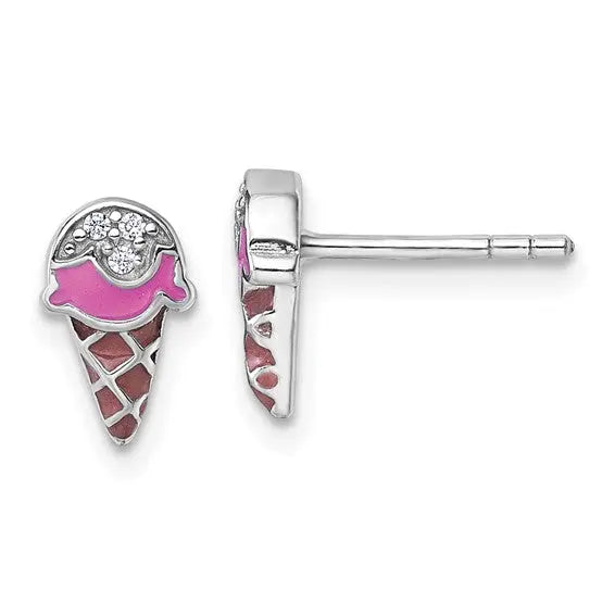 Children's Ice Cream Earrings Quality Gold of Cincinnati