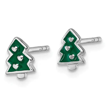 Christmas Tree Stud Earrings Quality Gold of Cincinnati