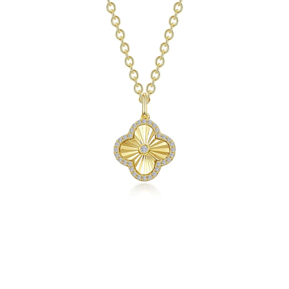 Clover Halo Necklace Lafonn