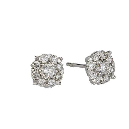 Cluster Diamond Earrings Simran Collection, Inc.